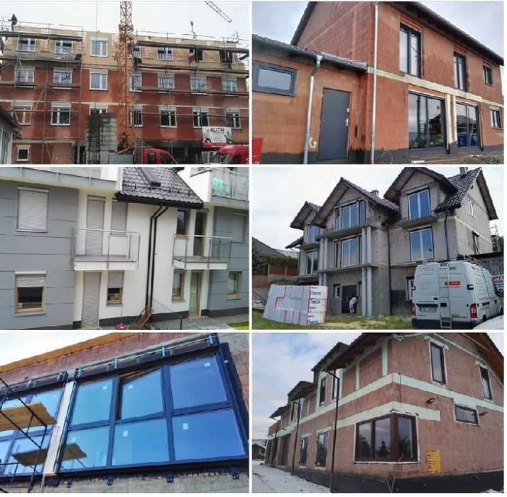 Okno PCV VEKA 2x Antracyt RU 700x600 Gorzów Wlk.