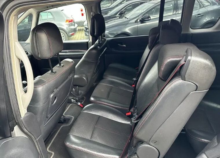 renault espace iv 4 lift 06-14 fotel tył lewy prawy półskóra czerwona nić
