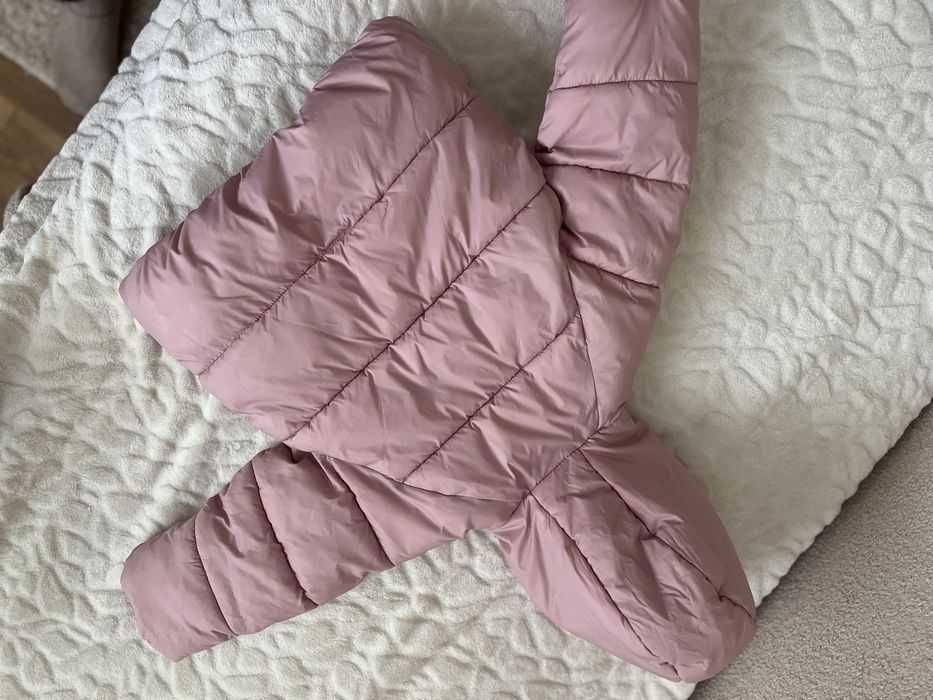 Куртка пуфер zara 92 рожева