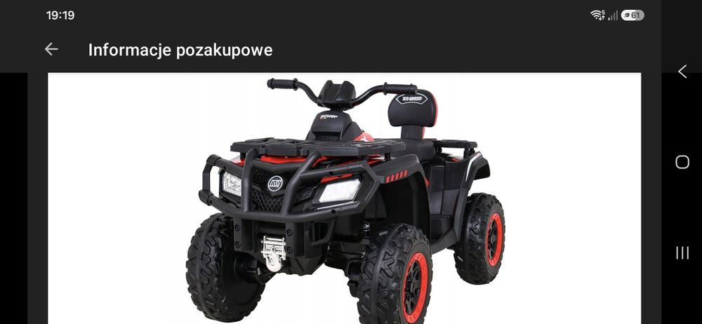 Quad dla dziecka