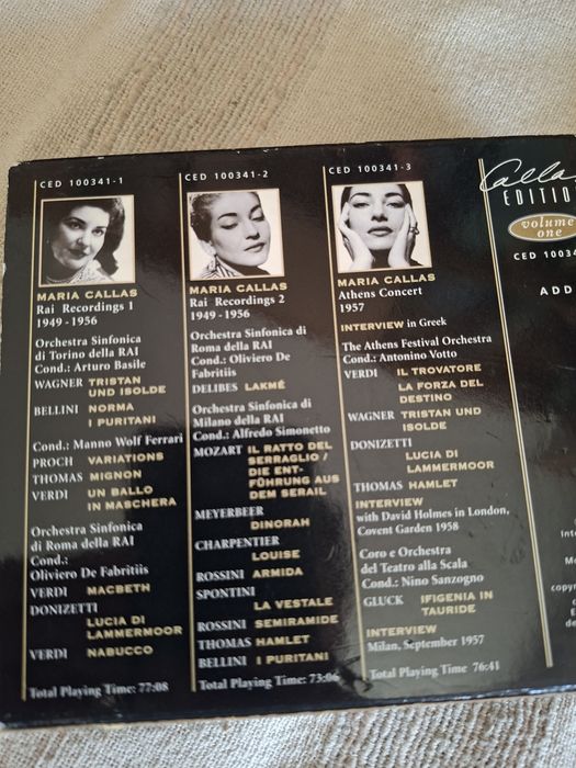 Cds duas caixas triplas Maria Callas gravações ao vivo
