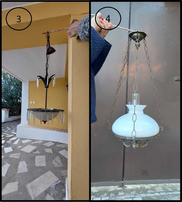 Candeeiros antigos com história