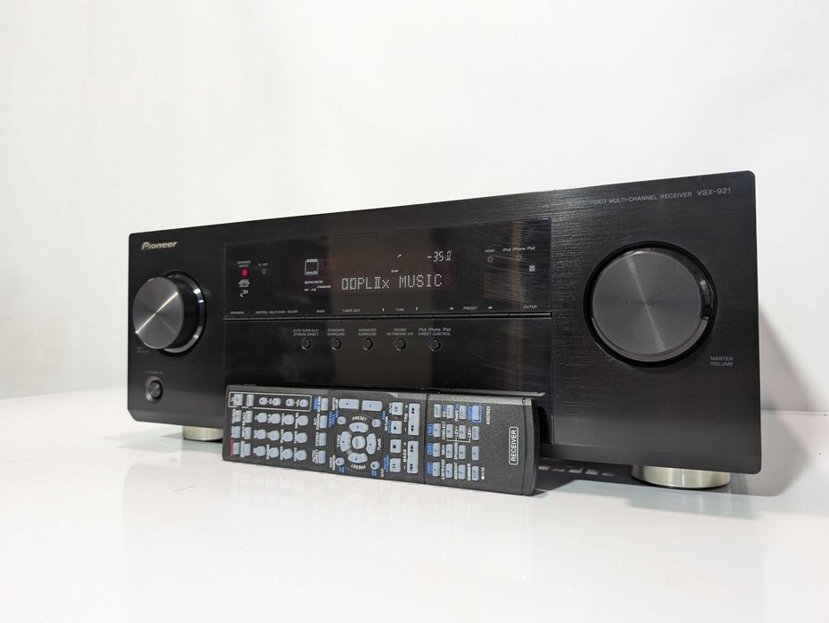 7.1 Ресивер Pioneer VSX-921, має 150 Вт/канал/ HDMI/ USB/ ARC/ ЦАП/ FLAC/ Hi-Res/ AirPlay/ vTuner/DTS