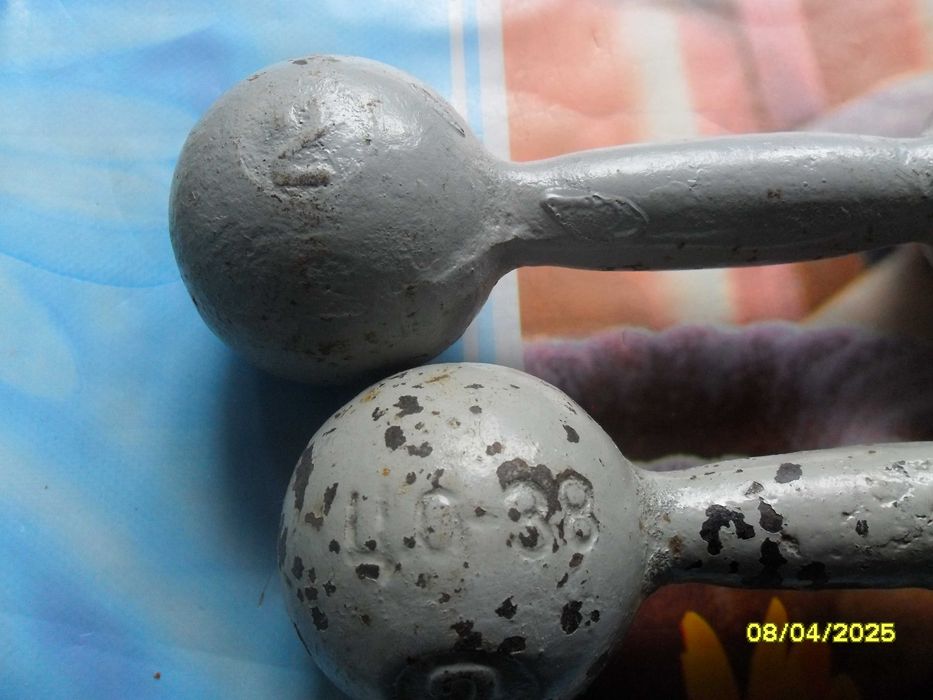 Гантели чугунные союзовские 6кг  3кг и 2кг