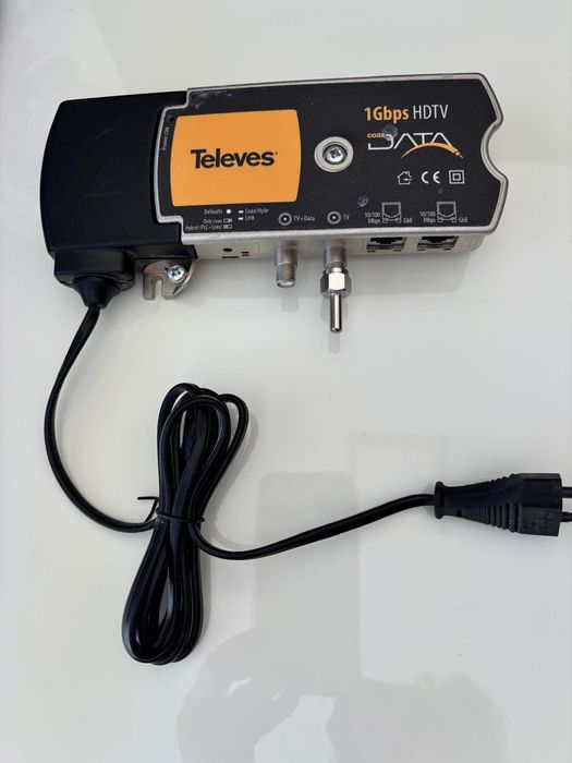 Sistema Televés CoaxData 1Gbps HDTV – 2 Gateways + 2 Filtros Diplexor