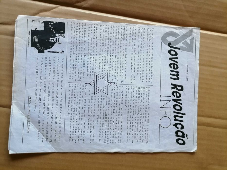 RARIDADE lote Boletins Política Anos 70's e 80's Jovem Revolução e Informação Nacionalista