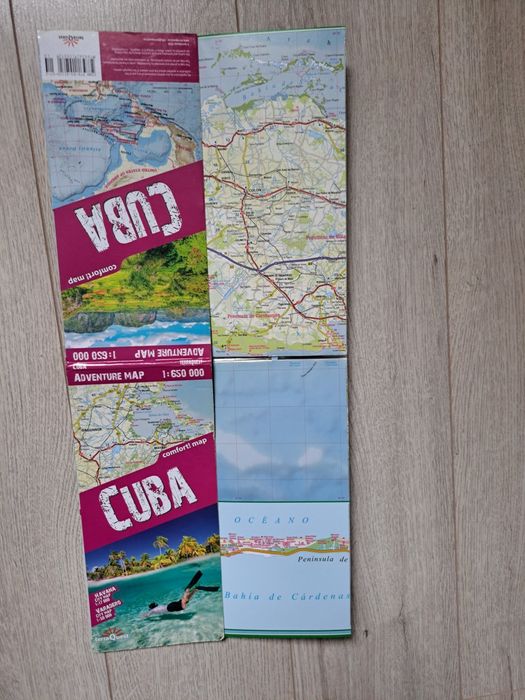 Mapa turystyczna Kuby