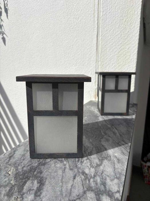 Candeeiro/Apliques de parede, com estrutura em metal