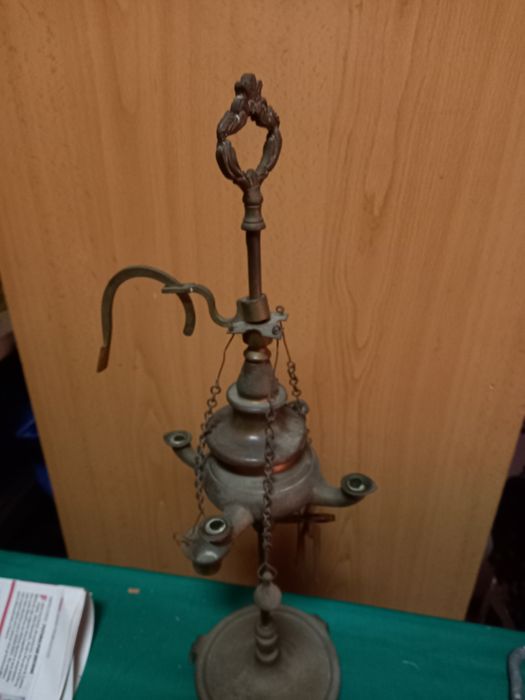 Lamparina Antiga quatro chamas