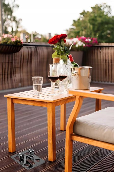 Klipsy metalowe montażowe do desek kompozytowych tarasowa 50 sztuk