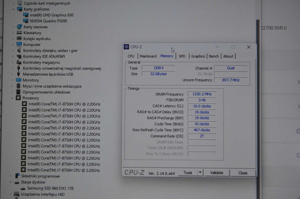 DELL PRECISION 7530 Core i7-8750H 32GB FHD nVidia Quadro P3200 6Gb