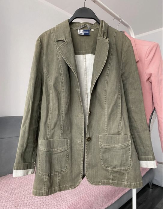 Big Fun XL/XXL 42/44 damska marynarka oliwkowa