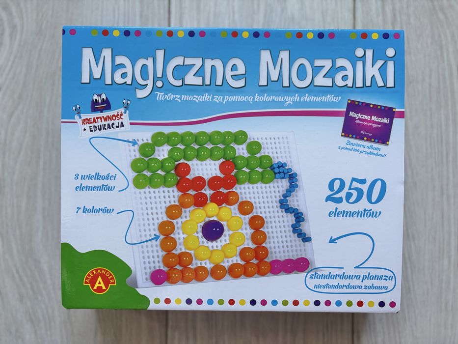 Magiczne Mozaiki Klocki 250 Elementów