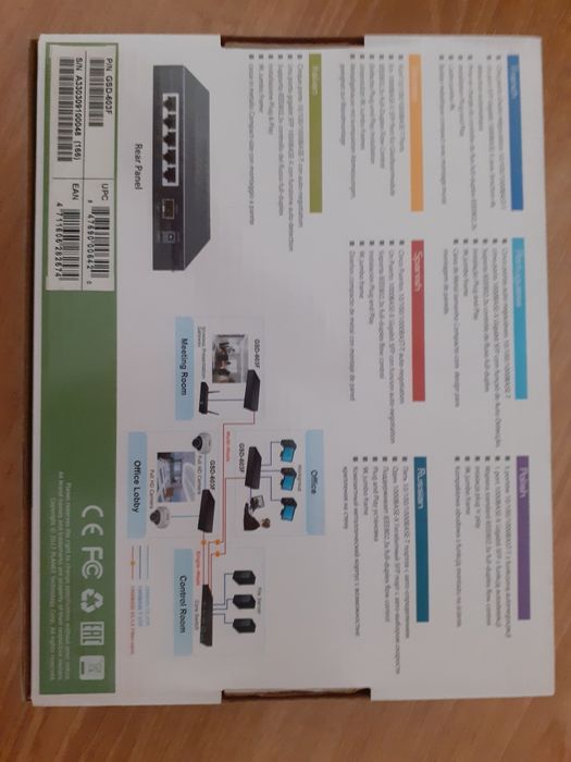 PLANET GSD-603F network switch Unmanaged Gigabit Ethernet (10/100/1000) Black