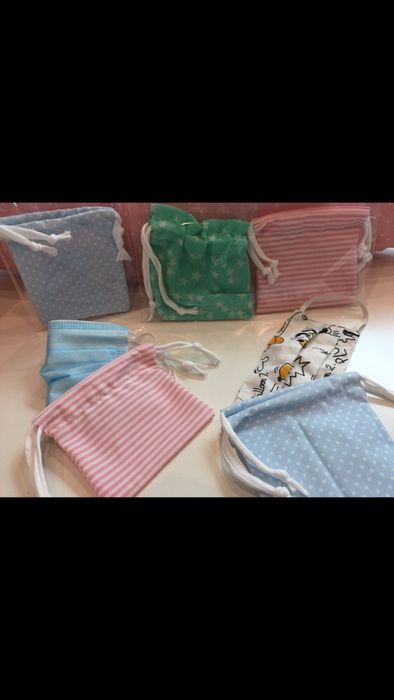 Bolsa para guardar as mascaras dos mais pequenos