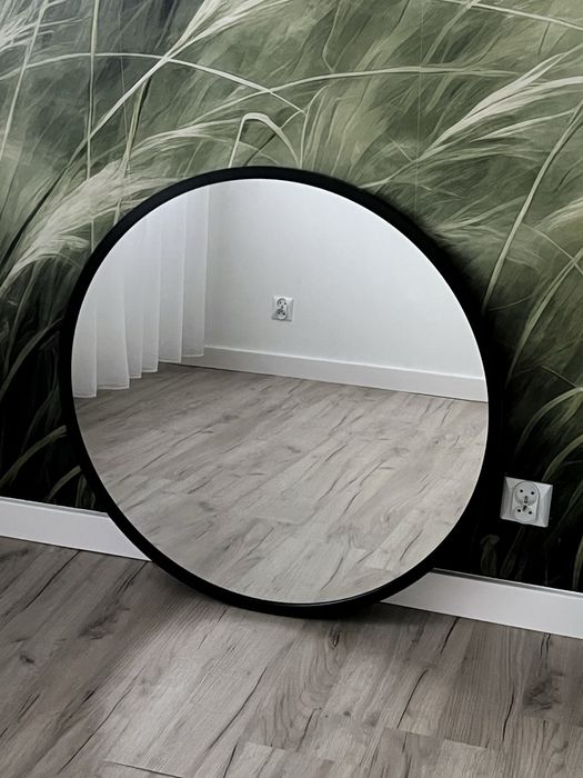 Lustro 80cm duze, loft czarne