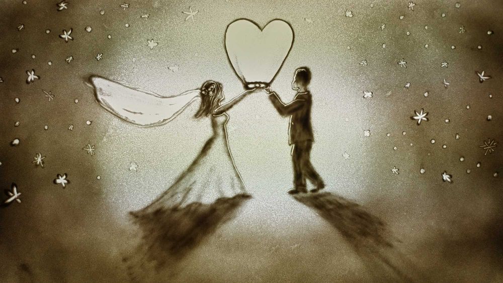 Песочная анимация Рисование светом Шоу подарок видео ролик праздник