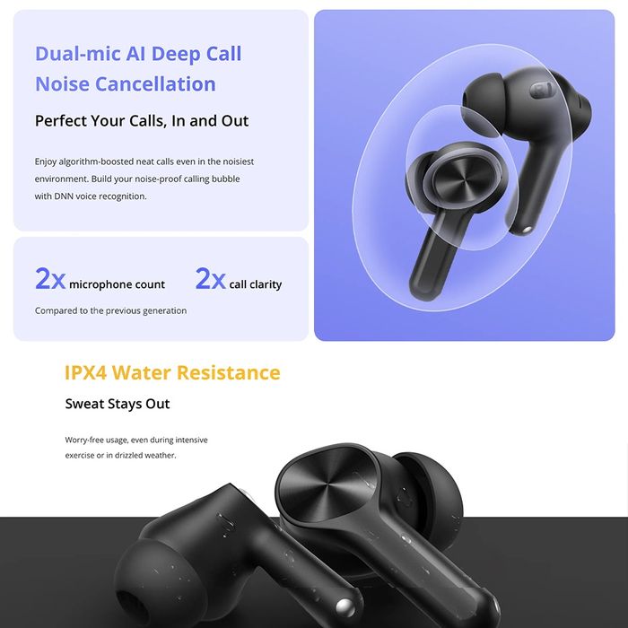 Realme Buds T200 Lite TWS/Bluetooth 5.4/AAC/Google Fast Pair