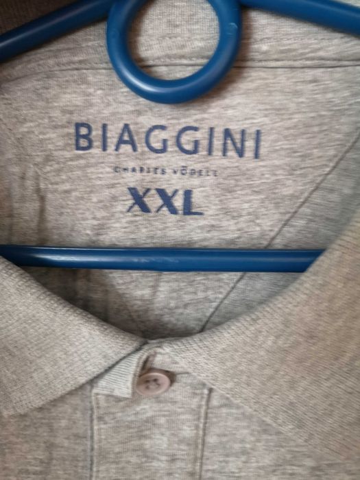Charles Vogle Biaggini bluzka szara bawełna XXL