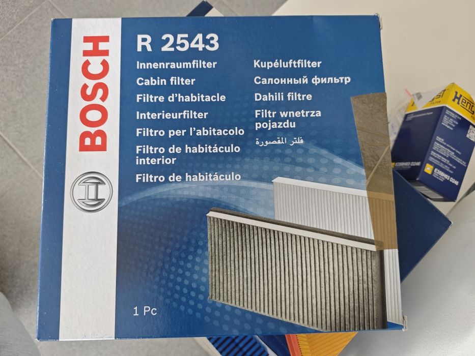 Vendo esses filtros Bosch e outros.