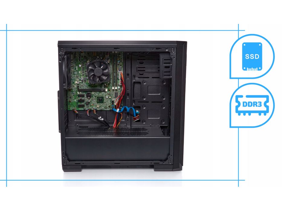 komputer stacjonarny baseoffice v3 i5 16gb ddr3 512ssd win10 pro