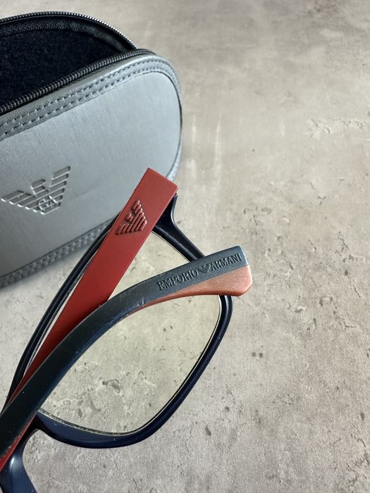Oprawki korekcyjne Emporio Armani meskie z etui, pokrowcem