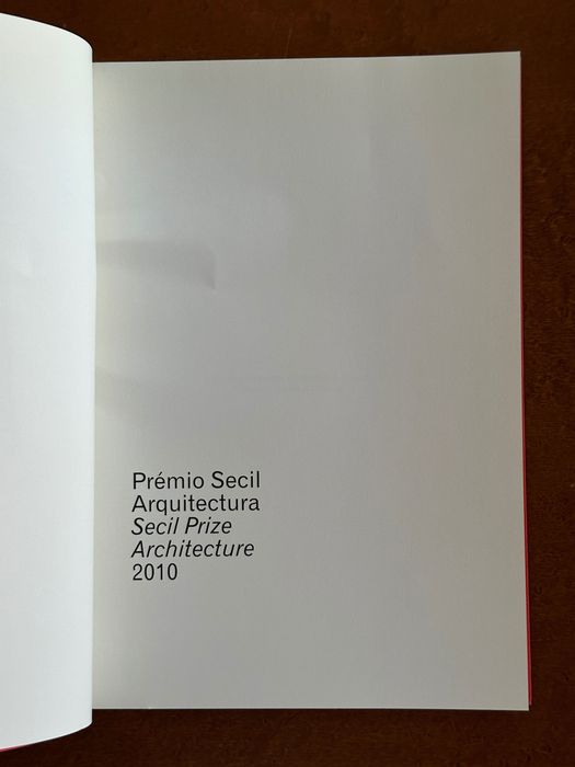 Livro Prémio Secil Arquitectura 2010 - Eduardo Souto Moura