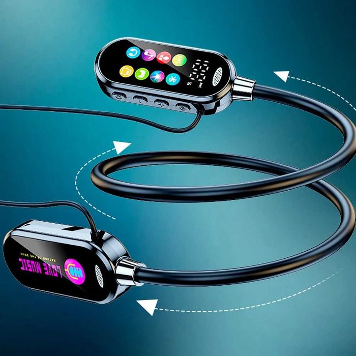 fones ouvido Tela colorida bluetooth 5 micro cartão