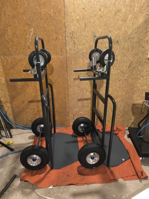 Wózek transportowy do dmuchańca