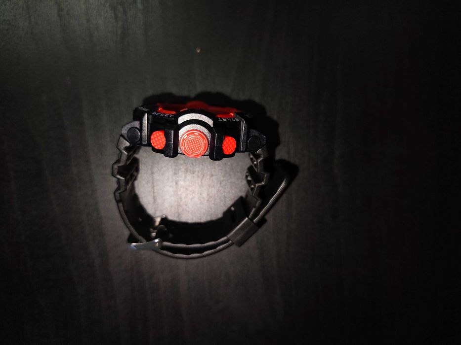 Relógio R-SHOCK desportivo á prova de agua (vermelho e preto)
