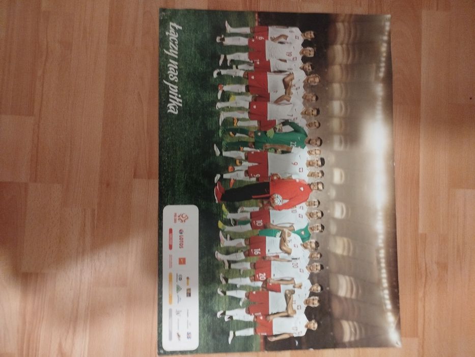 Plakat reprezentacji Polski Łączy nas piłka