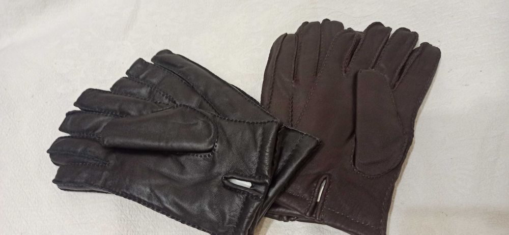 Чоловічі зимові шкіряні перчатки - рукавиці . Різні розміри ! НОВІ !