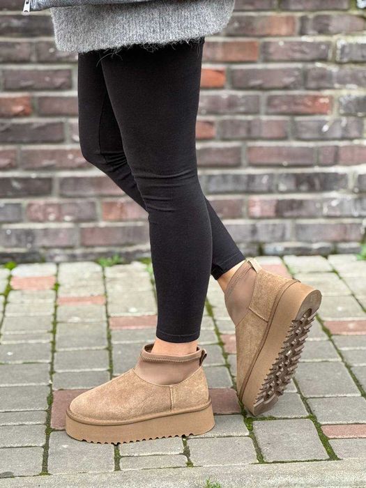 Угги жіночі зимові (36-41) Уггі в стилі UGG Classic Mini Dipper Уги