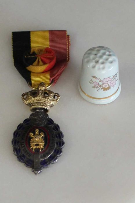 Bélgica - Medalha antiga de Mérito do Trabalho de 1ª Classe, anos 50.