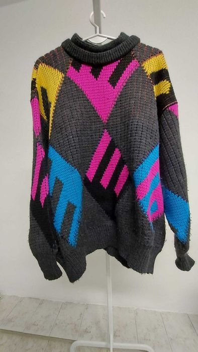 Sweter Wełniany vintage CUGGI Australia coogi, Made In Australia