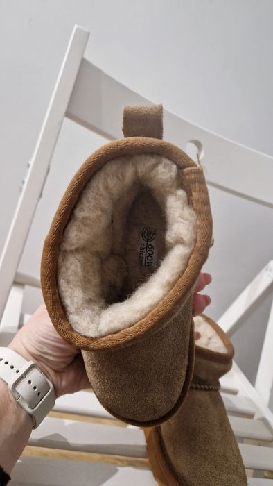 Buty śniegowce zimowe ocieplane botki wełniane typu ugg