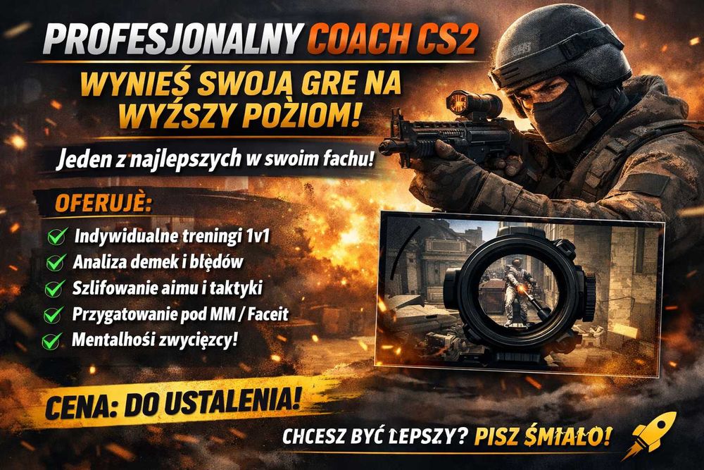 Profesjonalny Coach CS2 – wynieś swoją grę na WYŻSZY poziom!