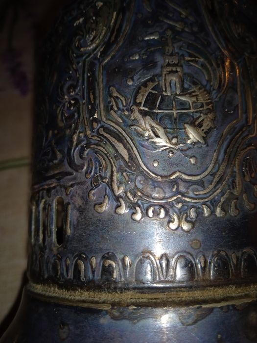 Подстаканник мельхиоровый