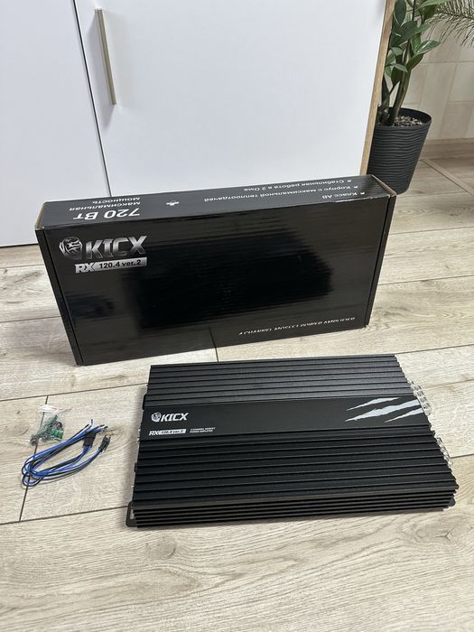 Підсилювач Kicx RX 120.4 v2. Новий 4х канальнік