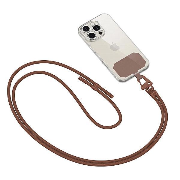 Tech-protect C5s Rope Crossbody Strap Chocolate Brown