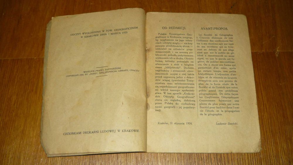 O Indjanach Południowej Ameryki, 1924 r. Józef Siemiradzki przedwojenna stara książka geograficzna antropologiczna