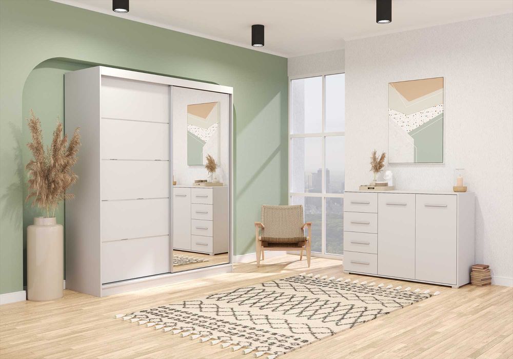 Zestaw szafa z komodą BELLA 03 FRIDA 01 Idźczak Meble