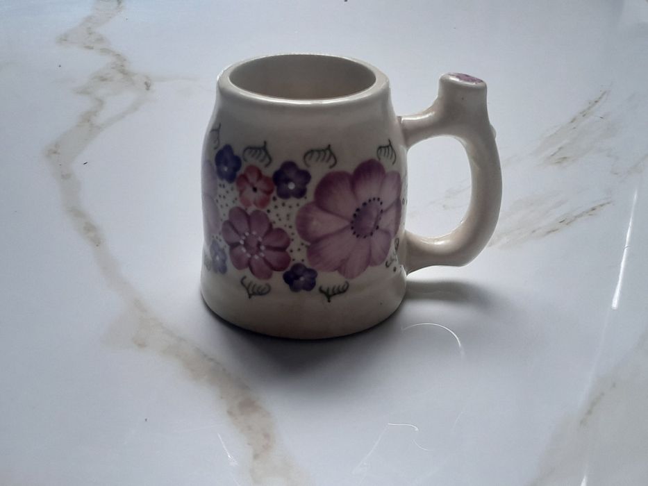 Kufel kafelek ręcznie malowany