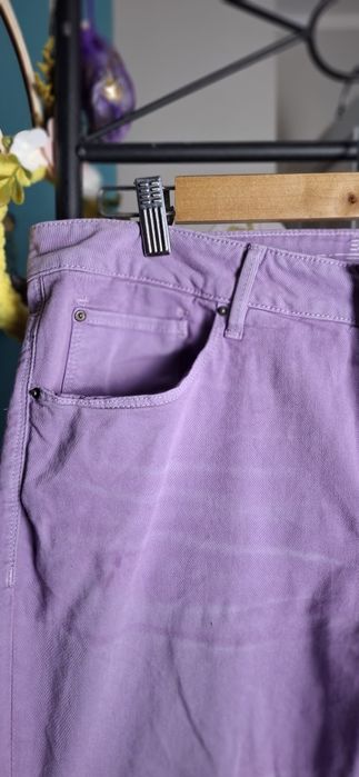 Esprit fioletowe jeansy damski L Nowe