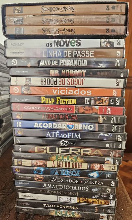 180 dvd's selados