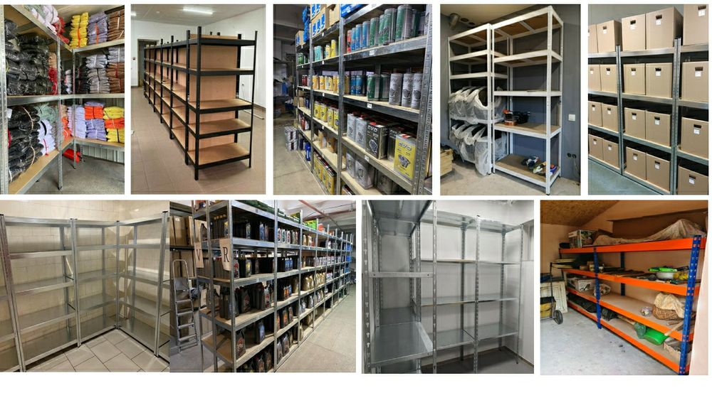 Стелаж БУ, палетні полочні, Паллетные стелажи БУ, Полочные стелажи БУ