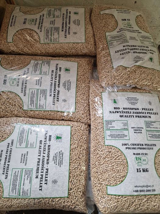 Pellet 6 mm Certyfikat ENplus A1 Bio Konopko Pellet Raczki Producen