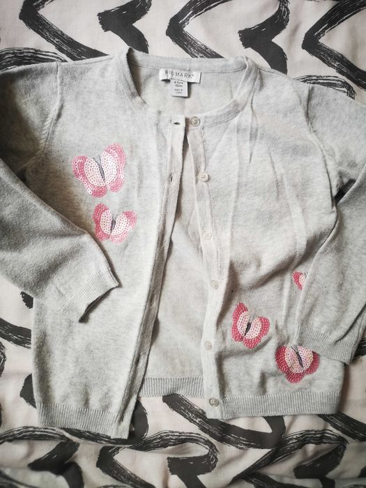 primark- sliczny rozpinany  sweterek 110 cm