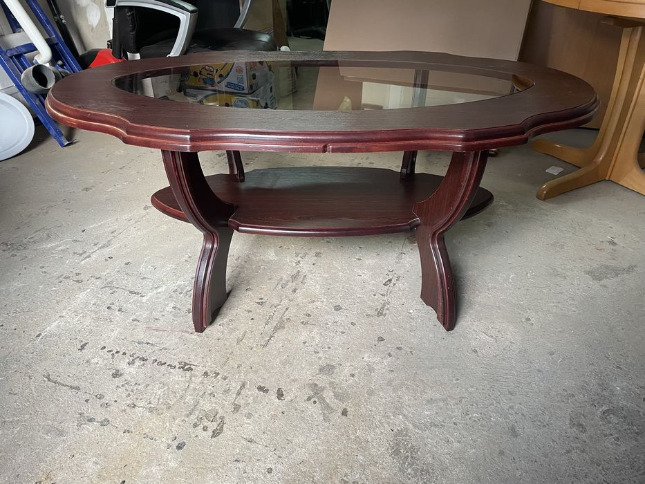 Stolik kawowy z szybą Stół