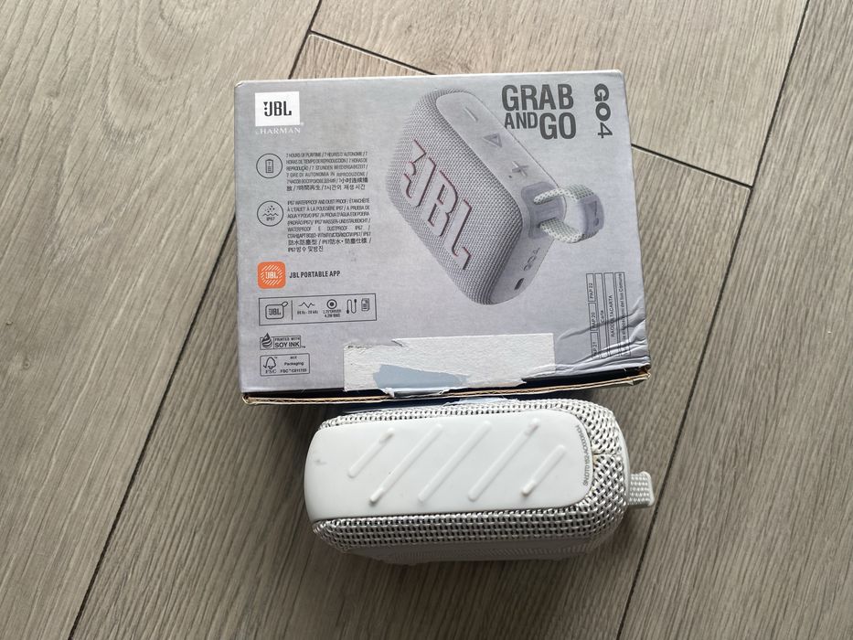 Nowy Oryginalny Głośnik Przenośny Bluetooth JBL - Go 4 Kolor Srebrny